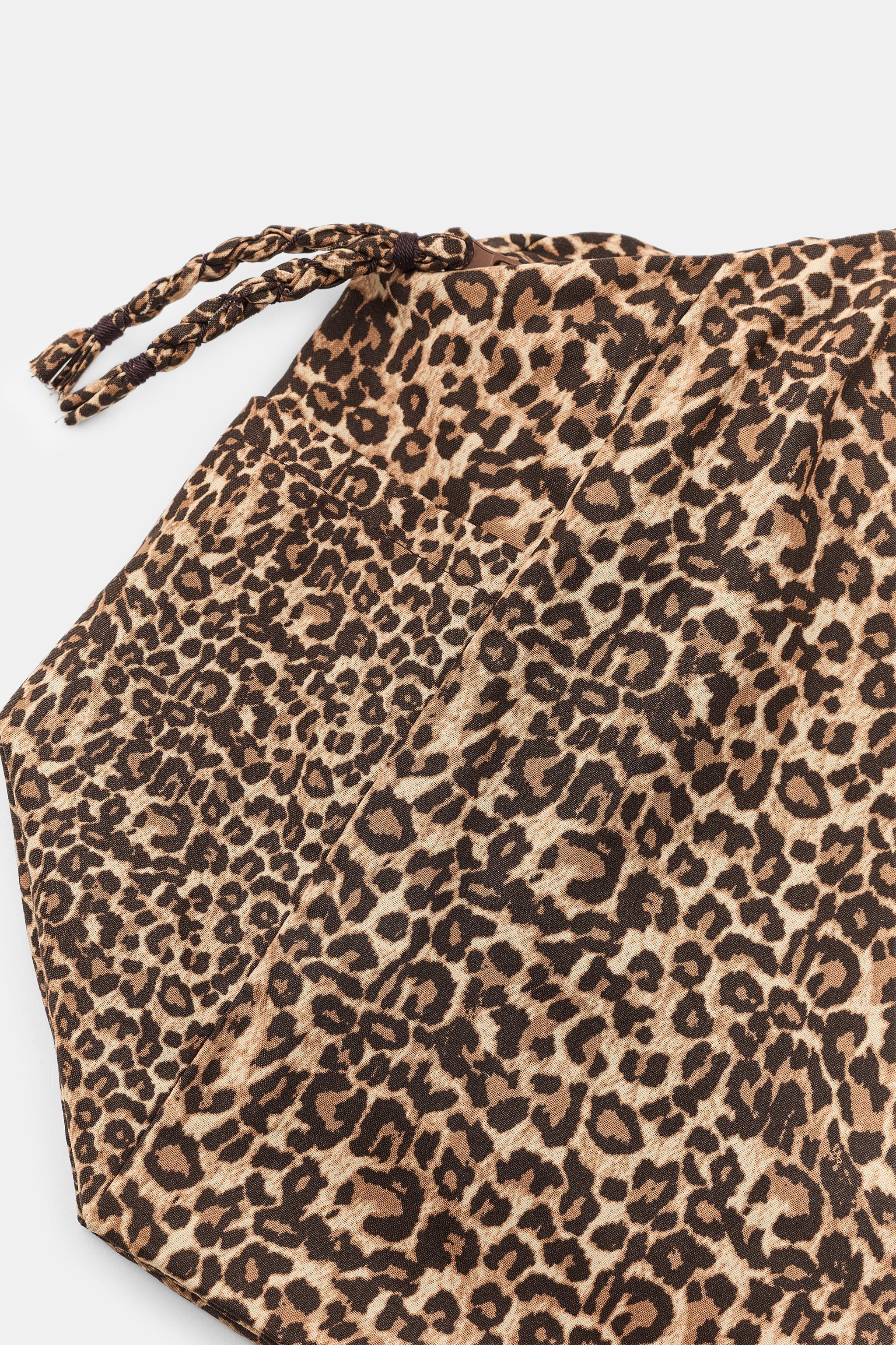 ANIMAL PRINT MAXI COTTON BAG